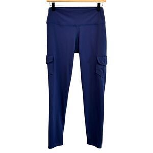 Comfy One Cargo Leggings, pockets, high waist, yoga workout lounge pants, Large